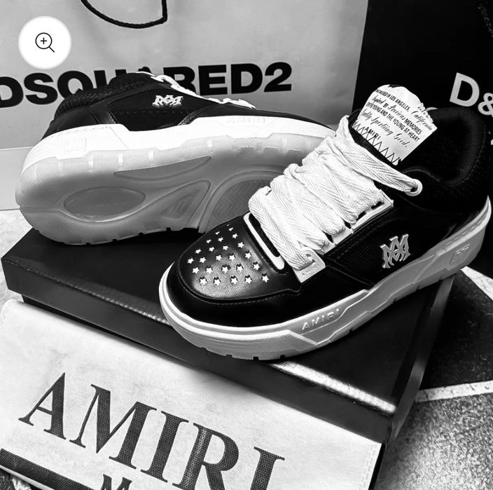 Amiri ma 1 black and white
