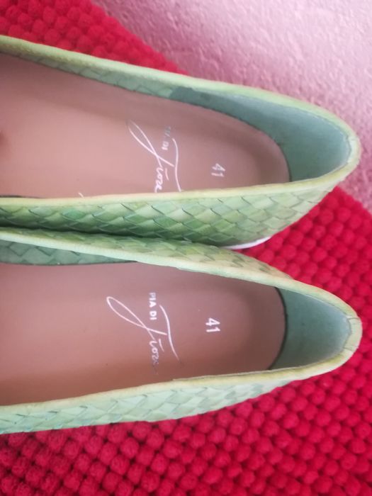 Espadrile noi piele nr 41 dama Pia di Fiore