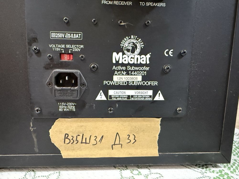 Subwoofer Magnat 8”