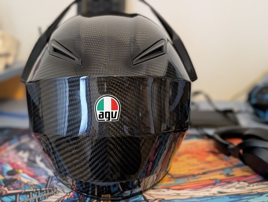 Casca moto adventure AGV ax9 carbon L