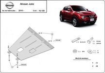 Scut metalic pentru motor Nissan Juke 2010-prezent, otel 2,5mm
