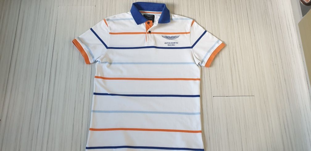 Hackett Aston Martin Pique Cotton Mens Size M ОРИГИНАЛ! Мъжка тениска!