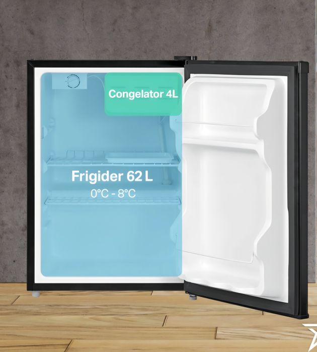 Frigider 65litri, 12/24v cu compresor nou