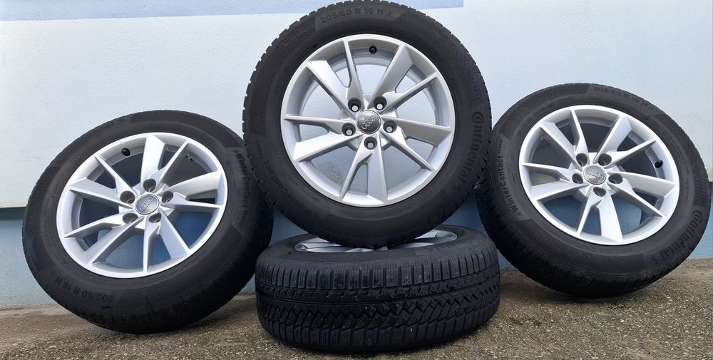 Vand/ schimb jante/roti audi r16 5x112 continental 2023 iarna