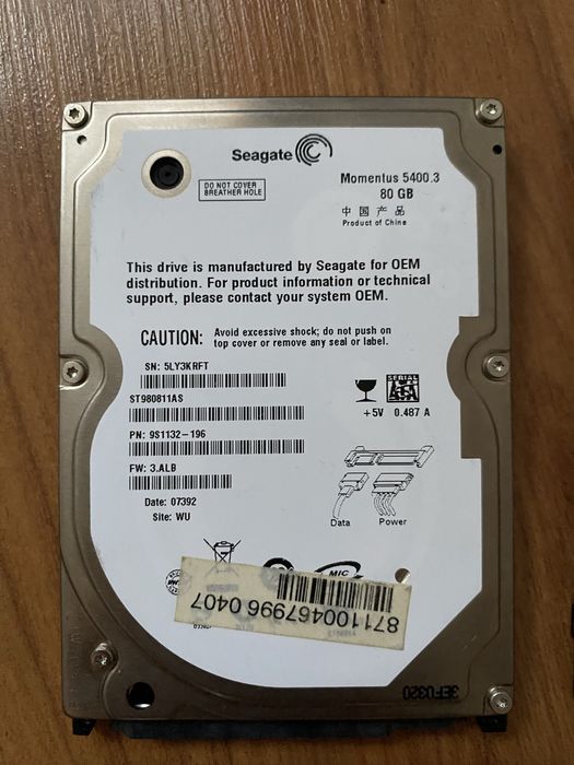 Hard disk laptop 2.5” ,100% viata