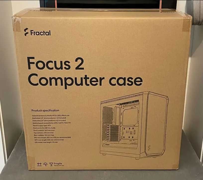 Кутия за компютър Fractal design Focus 2 (чисто нова)