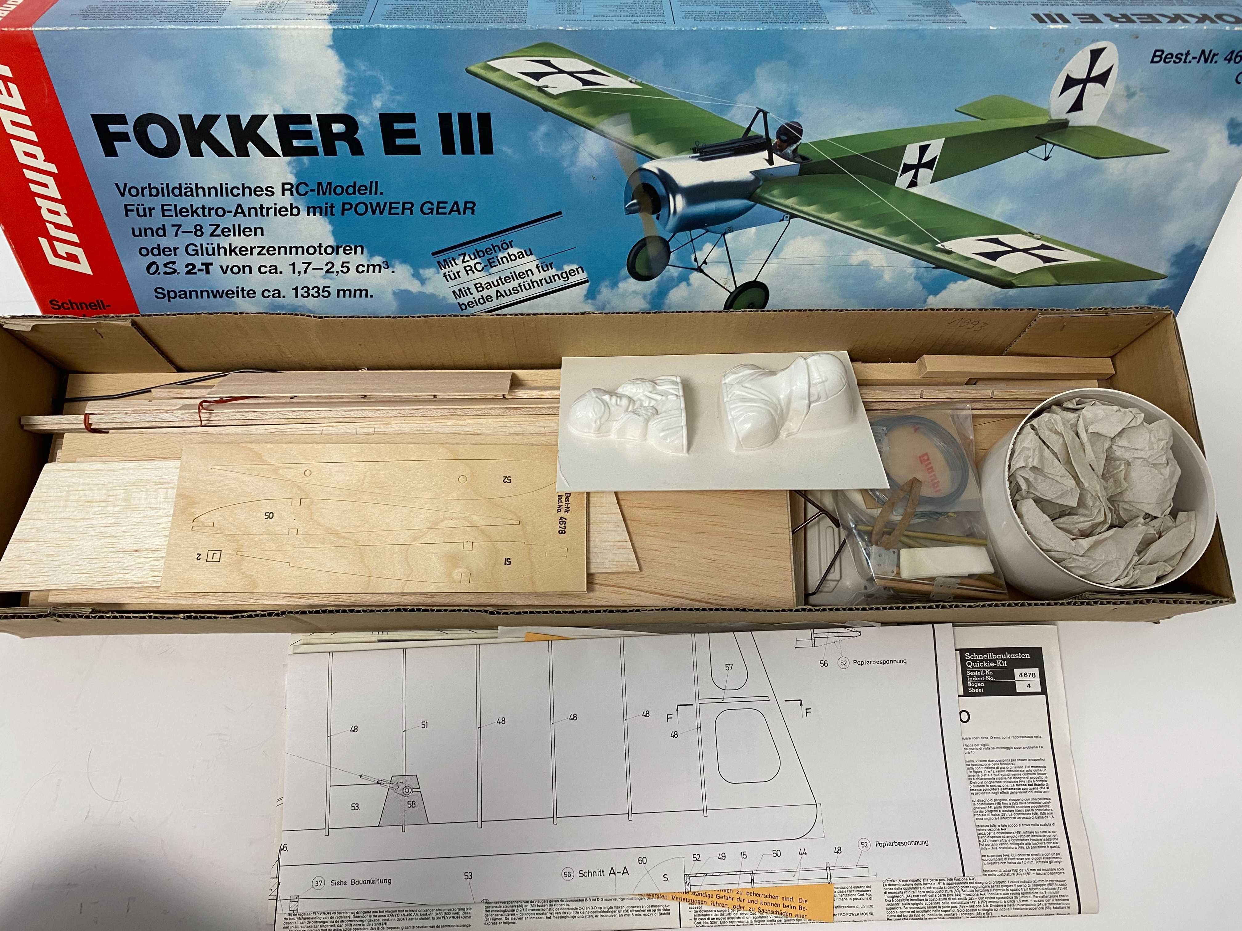 Graupner FOKKER E III Aromodel RC