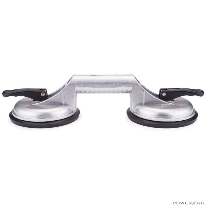 Ventuza aluminiu, suport cu 2 ventuze 120 mm 100 kg, Powermat