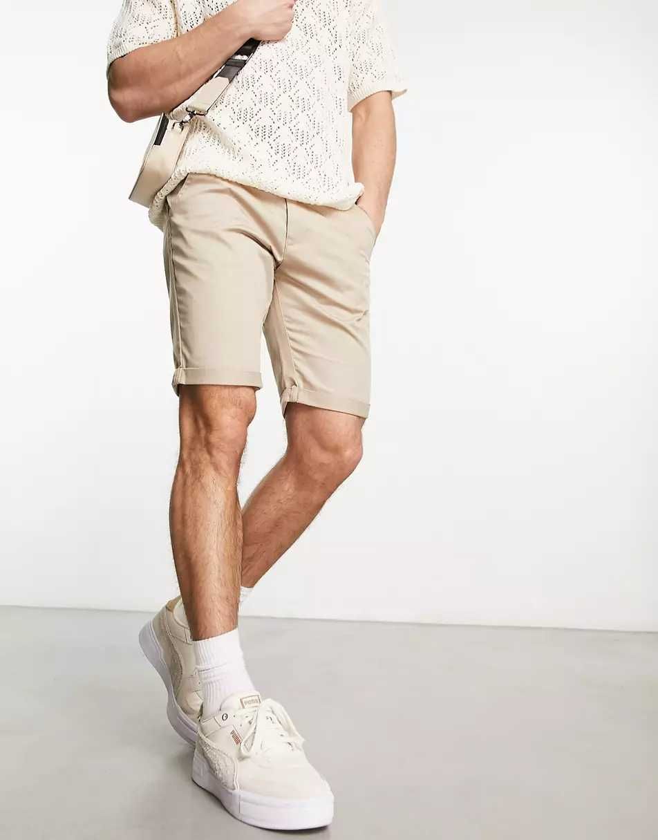 Шорты-чинос Le Breve chino shorts in beige L size