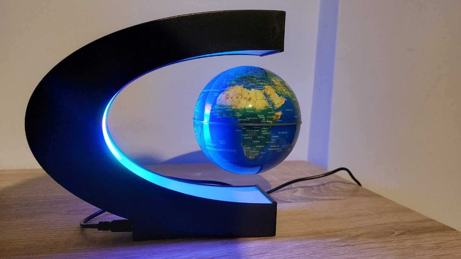 LED лампа глобус, Floating Globe, Левитиращ, 10 cm