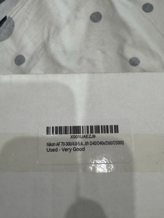 Nikon AF Nikkor 70-300mm 1:4-5.6G camera lens.