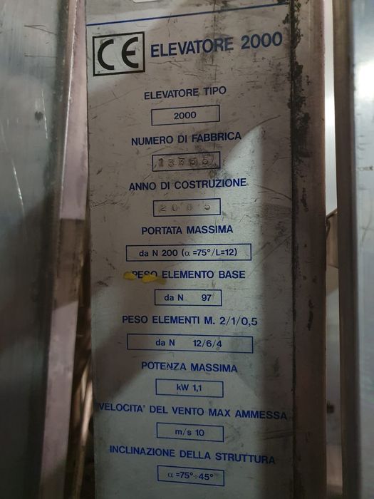 Lift/scară   platforma electrică