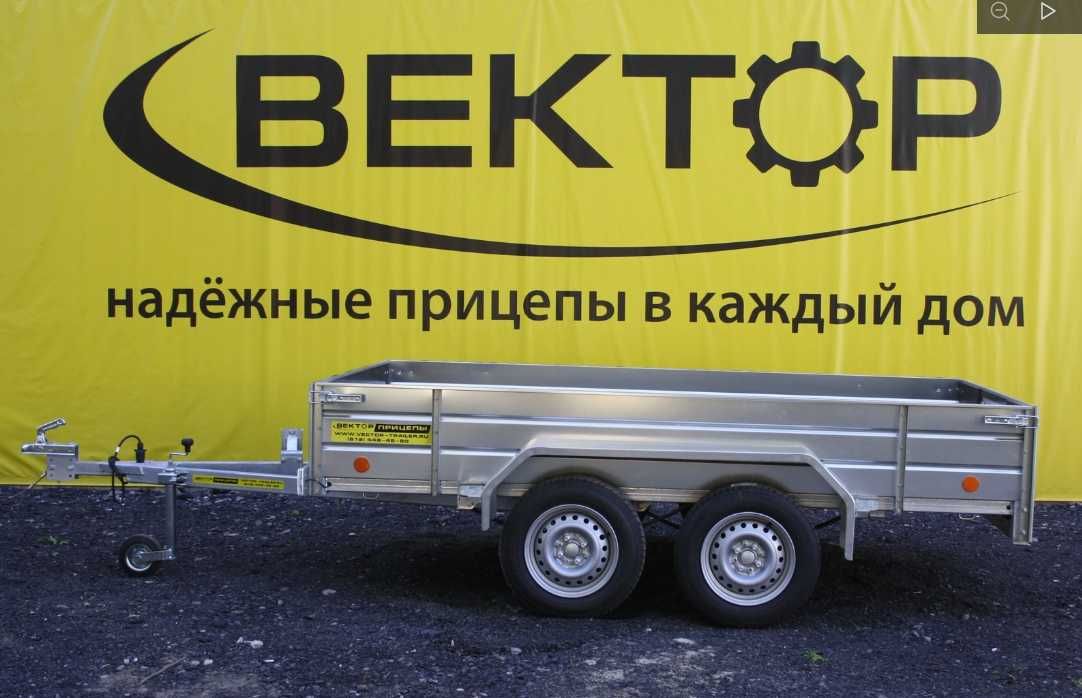 Прицеп ВЕКТОР 81013G 2.8х1,5, борт 380 мм, рассрочка 0%