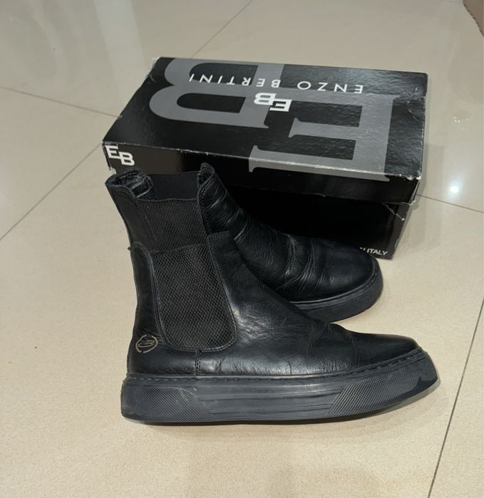 Ghete piele Enzo Bertini