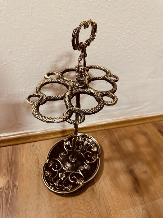 Антикварна стойка за чадъри – алуминий с бронзово покритие, 60 см