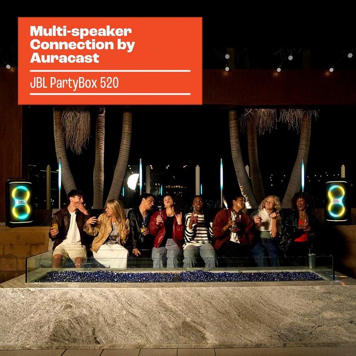 Нова пресносима bluetooth колона/аудио система JBL Partybox 520