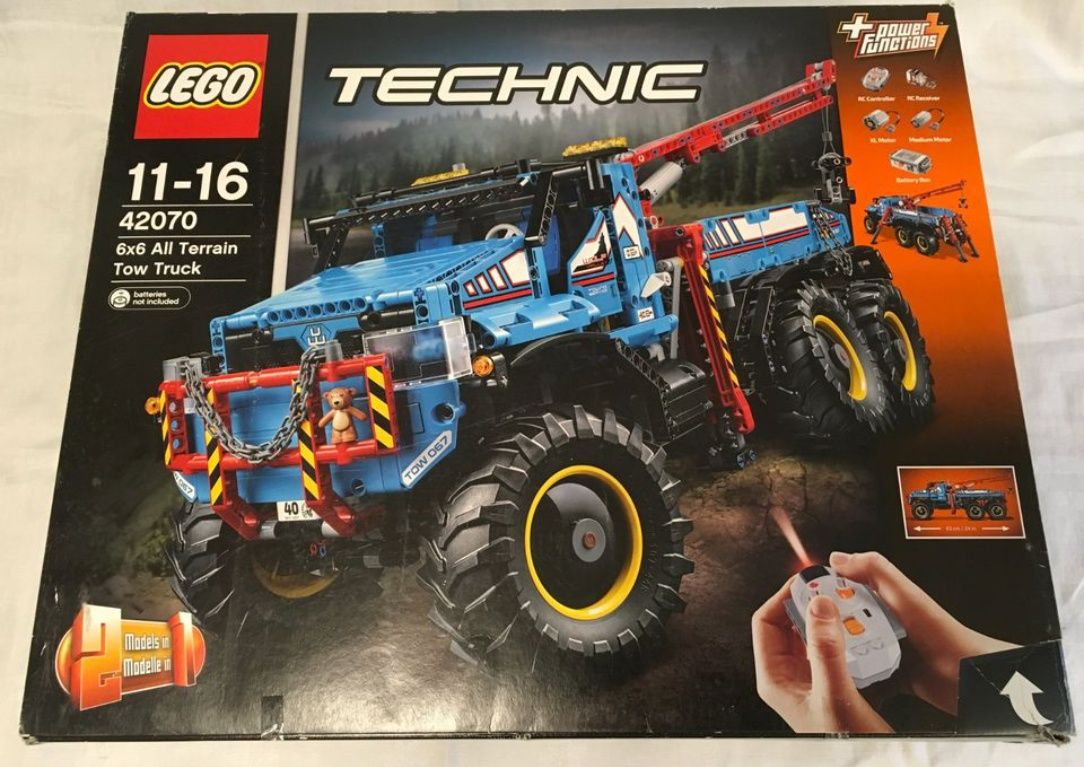 LEGO Technic 42070 6x6 All Terrain Tow Truck, лего, дистанционно