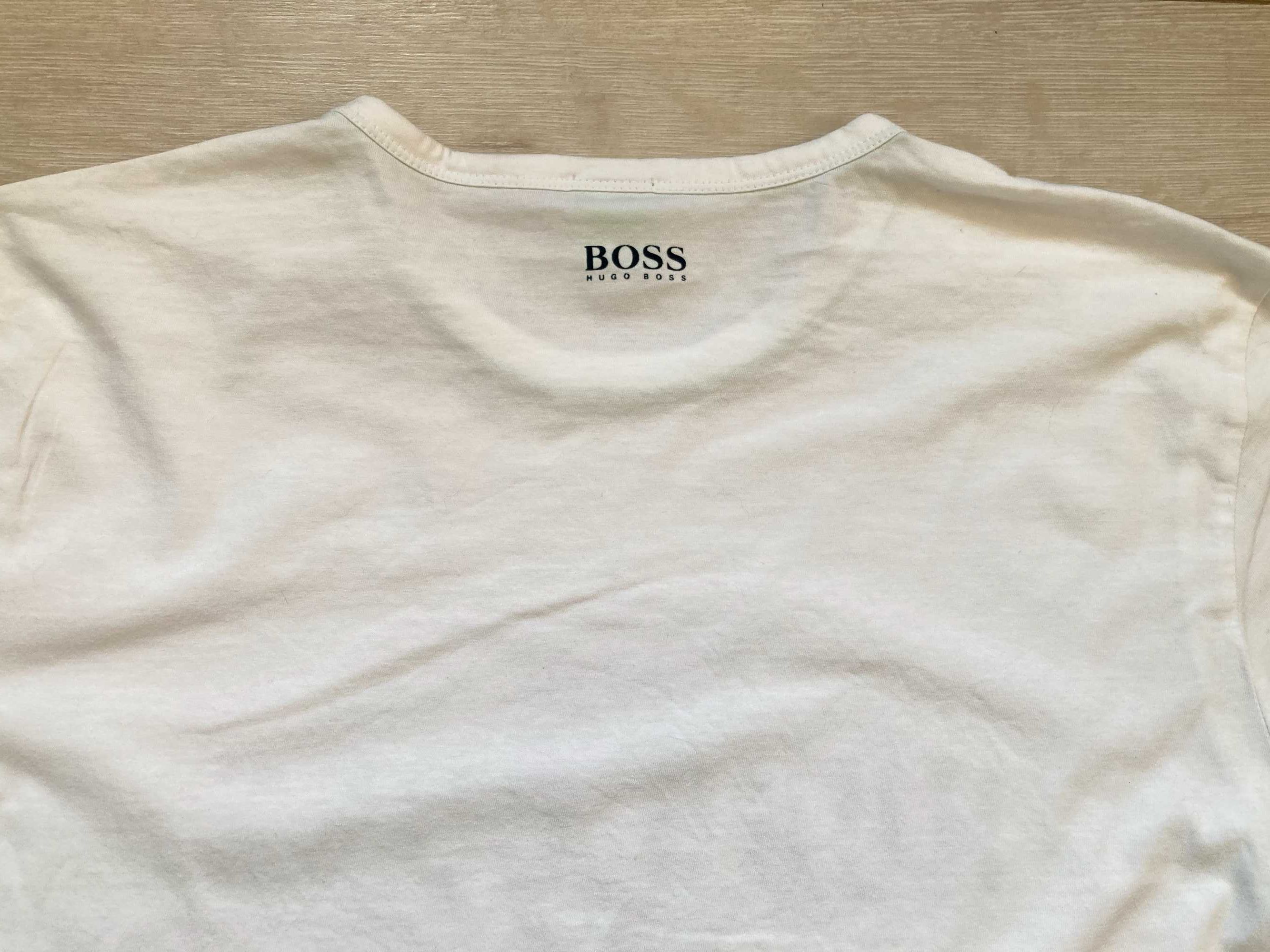 Hugo Boss Green Tee 1 Modern Fit мъжка бяла тениска размер L