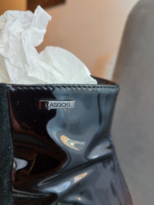 Боти Lasocki - черни , естествена кожа