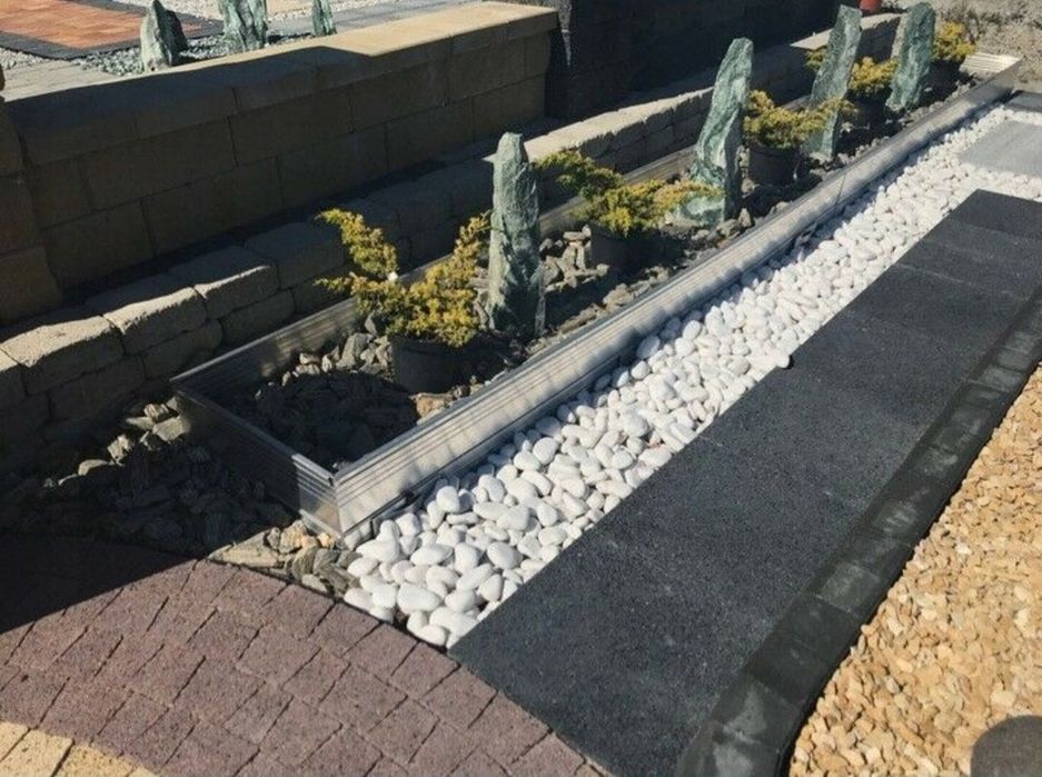 Камень/ Галька Белая/ Натуральный