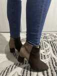 Botine crem/maro
