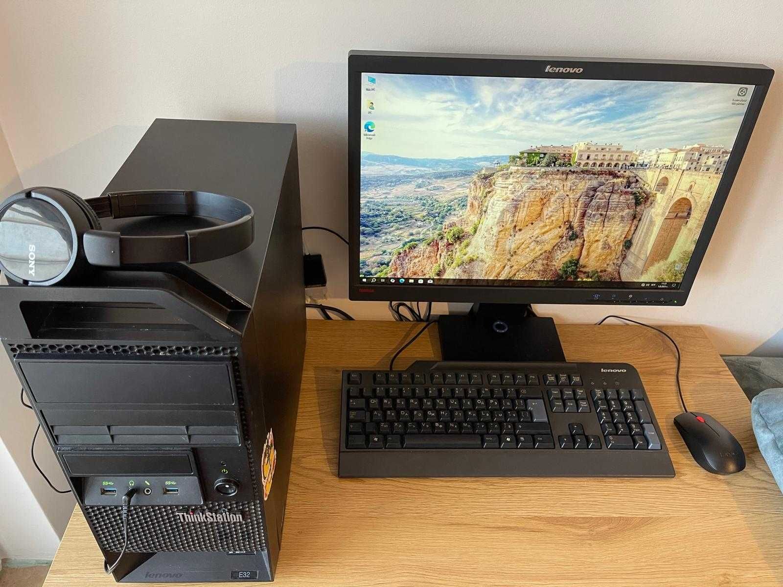 Компютър Lenovo ThinkStation E32, OS Win 10 Pro