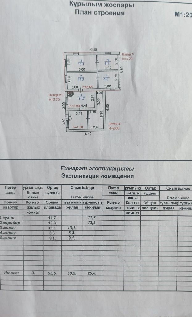 Дом Осакаровка район, Центральный село  Степная 30