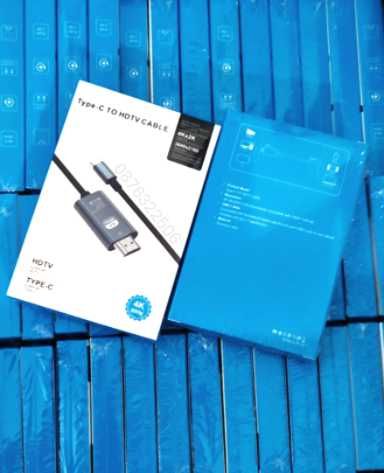 Type C-HDMI прожeкционен кабел за свързване на телефон с телевизор, 2м