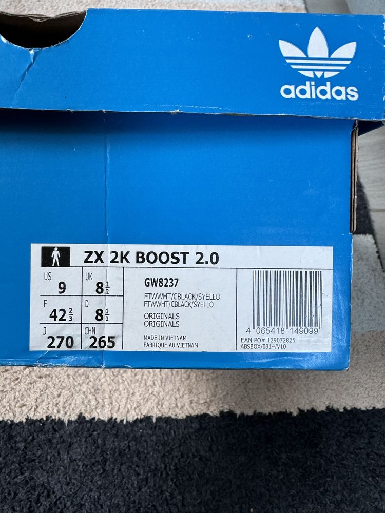 Adidas ZX 2K boost 2.0. marimea 42, 2/3