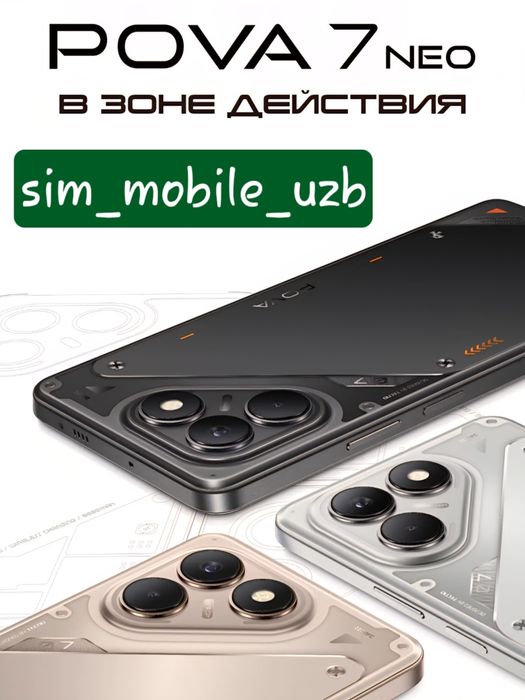 Tecno POVA 7 Neo 2026 New Super Skidka+Garantiya+Dastavka