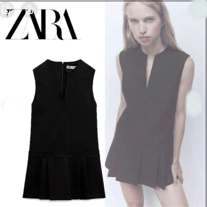Черна рокля Zara
