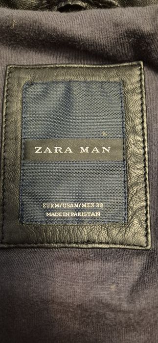 Geaca de piele Zara bărbați