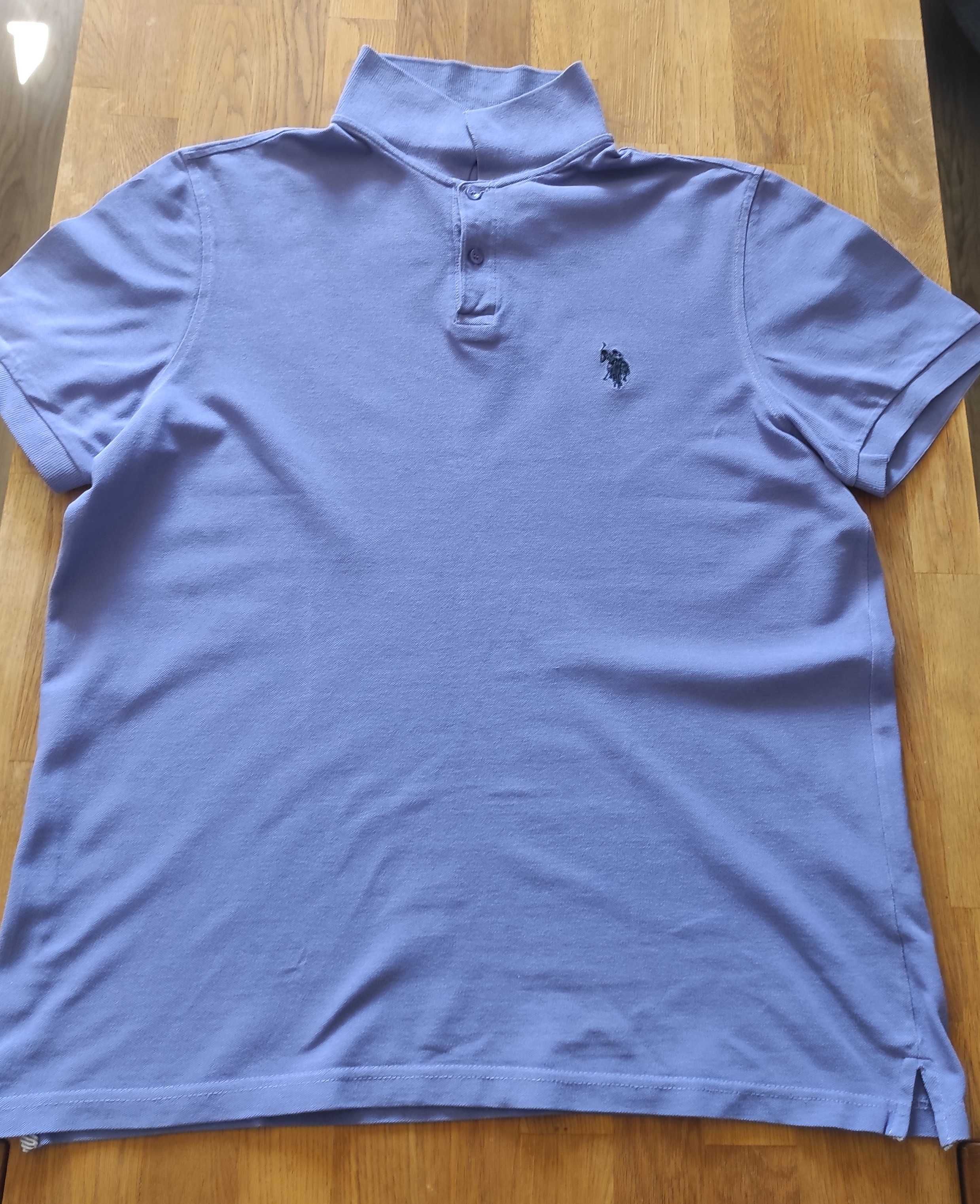 Мъжка блуза с къс ръкав U.S.Polo Assn.,тениска с яка