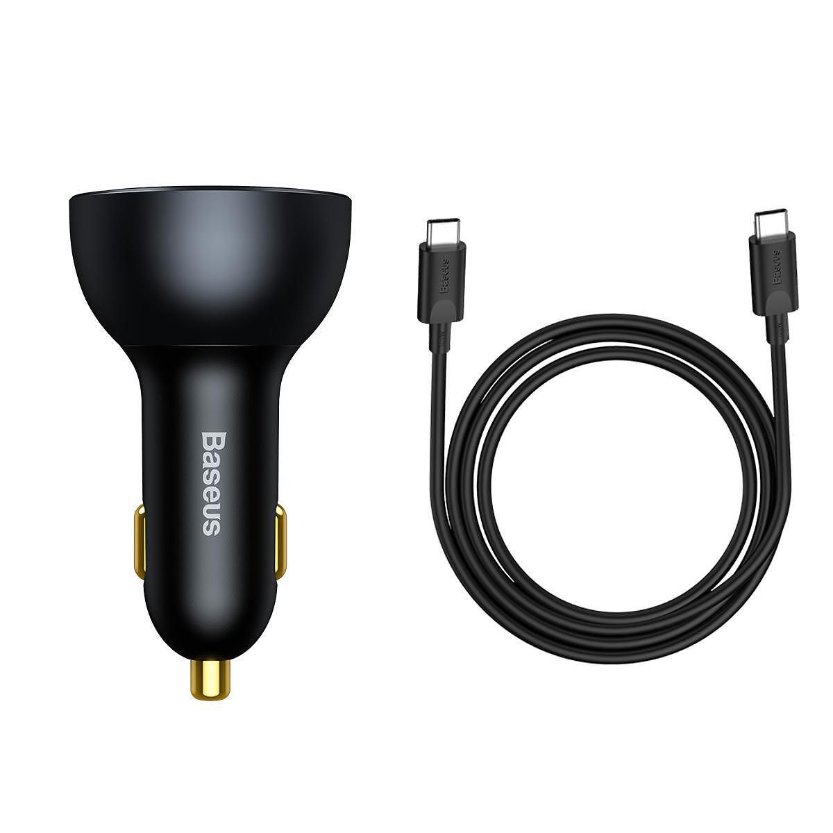 Зарядно за автомобил baseus usb + 2xtype c - qc5 pd 160w