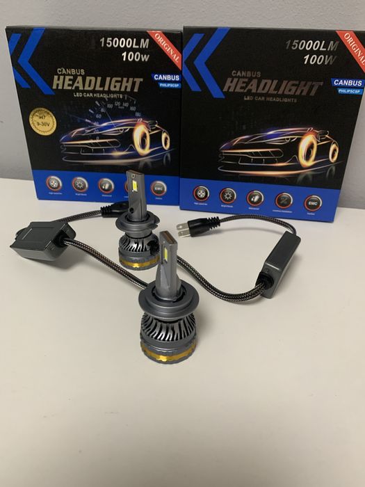 Led-uri CANBUZ H7, H1, H11, Hb4, H4 - Cadou un set leduri