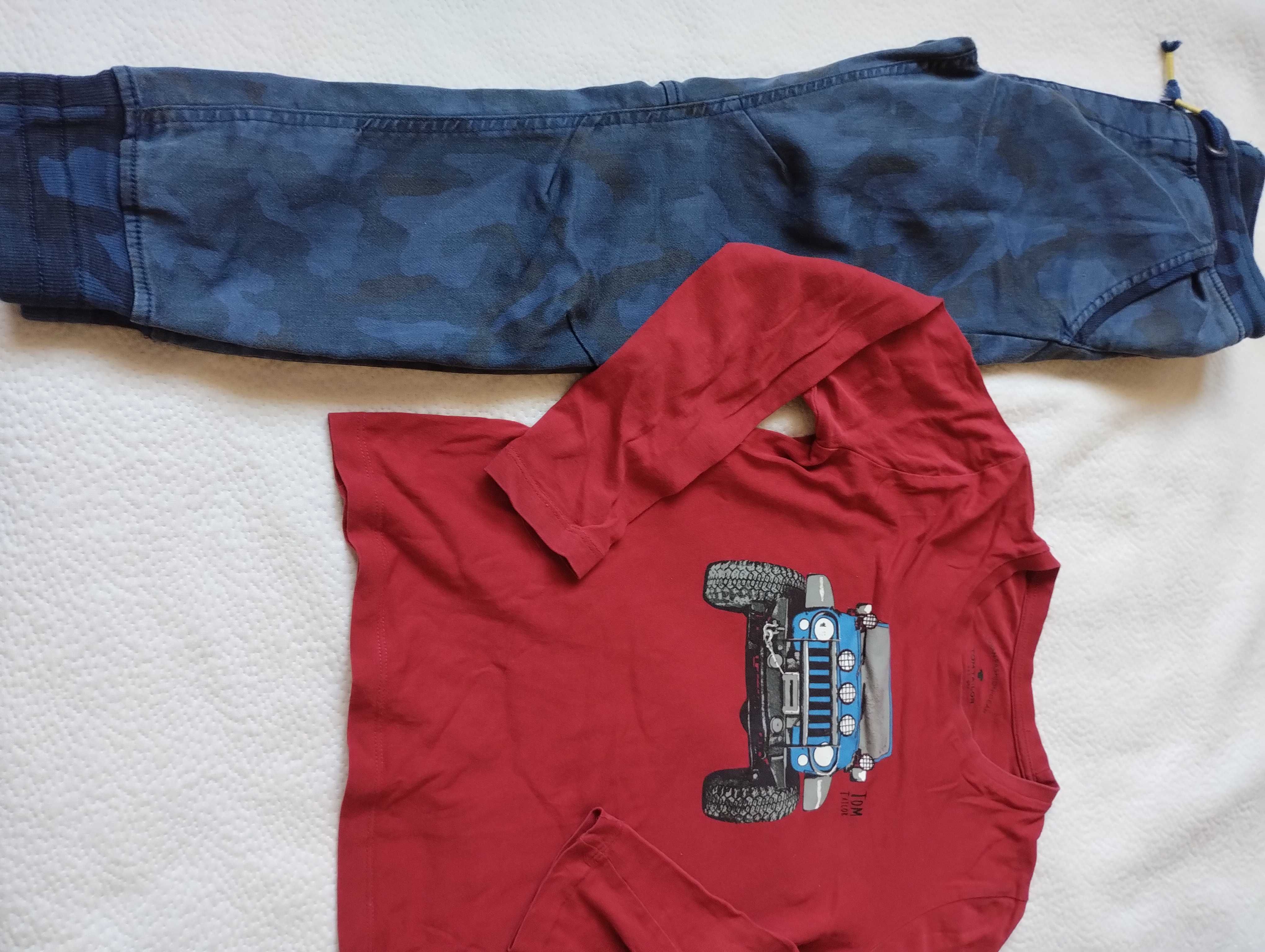 Дрехи момче 128-134р, Тениски Puma S, M р, нови обувки, дънки