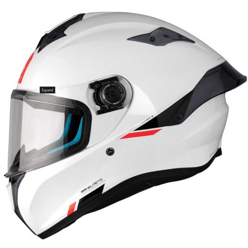 Каска MT Targo S Solid A0 GLOSS PEARL WHITE Размери 2XS,XS,S,M,L,XL