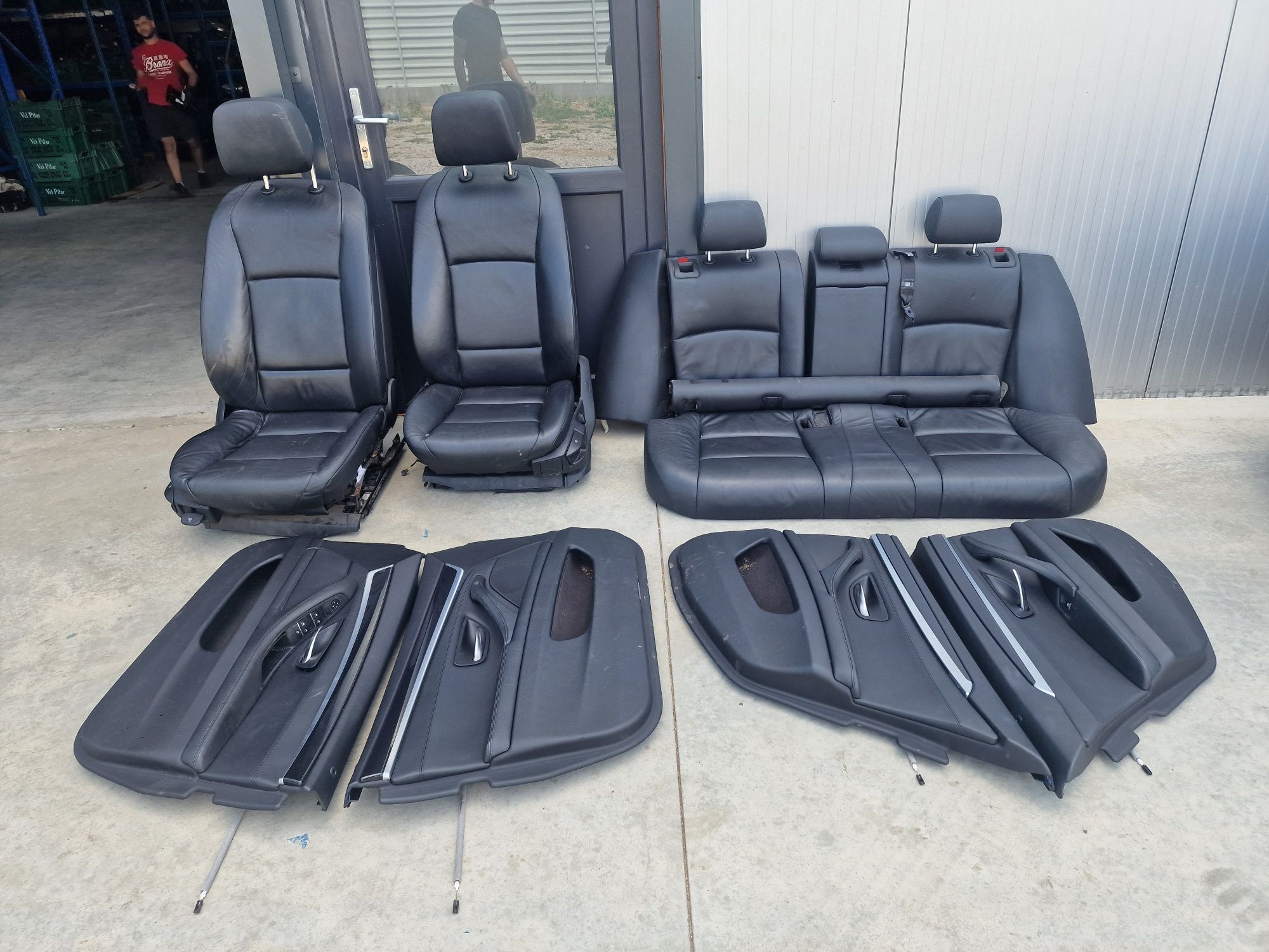 Interior scaune piele neagră cu incalzire bmw f11 nonfacelift