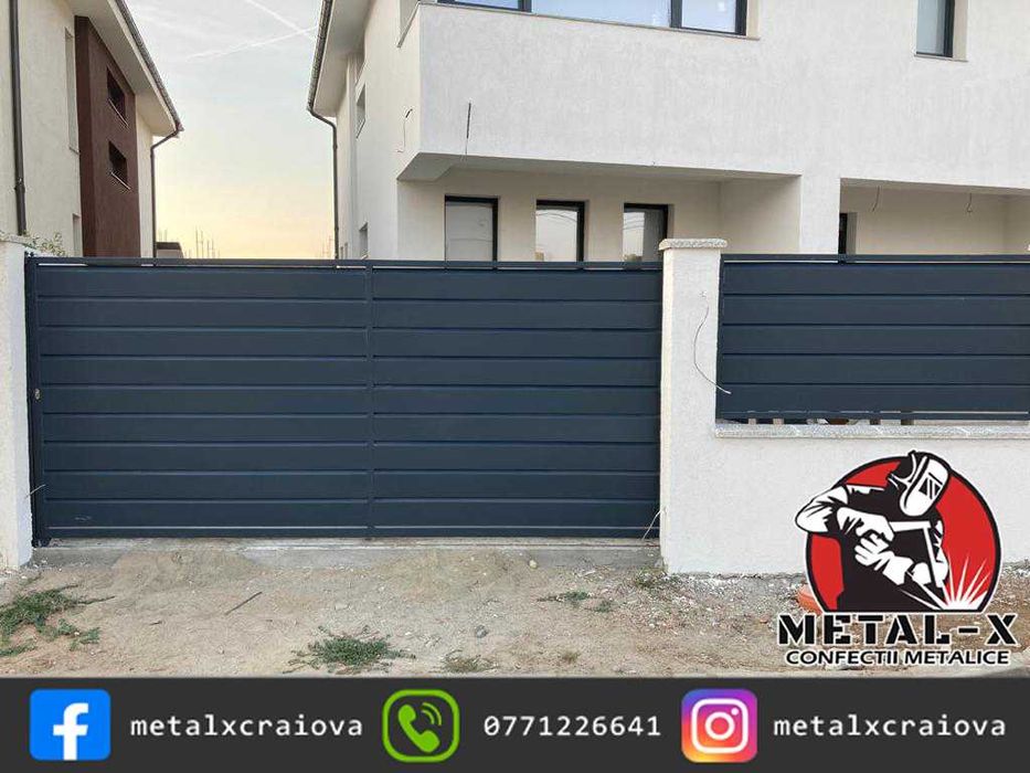 Fabrica de porti metalice tip jealuzea MONTAJ GRATIS
