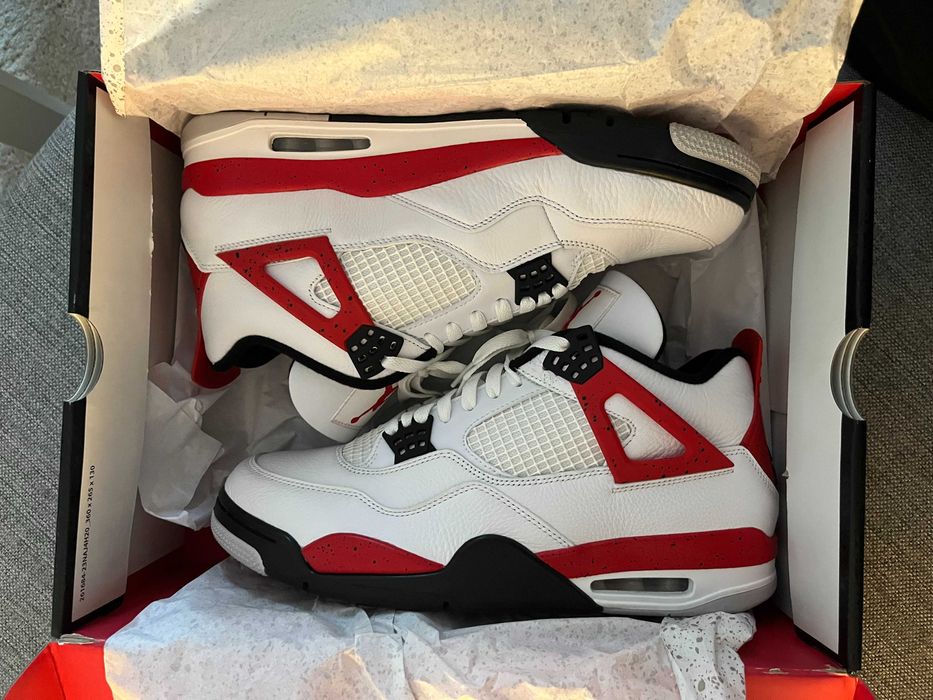 JORDAN 4 RED CEMENT marimea 46 (US 12)