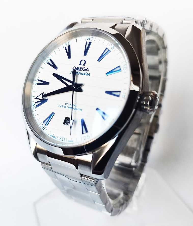 Omega Seamaster Aqua Terra Blue Hands Steel Mens Watch