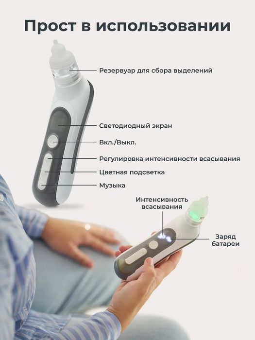 Аспиратор назальный для новорожденных для детей электрический