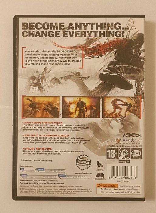 Joc PC - Prototype (DVD + manual)