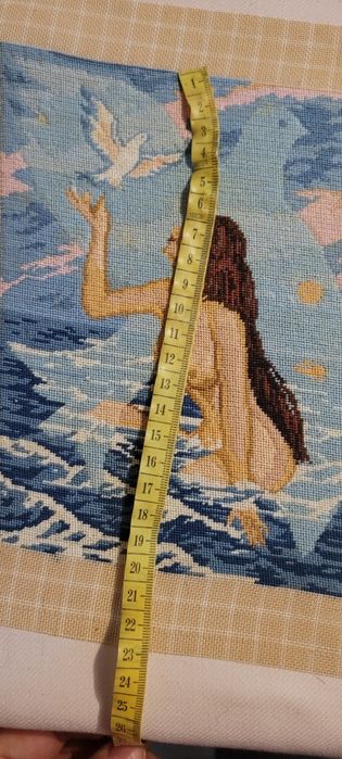 Goblen cusut in punct mic,dupa diagrama