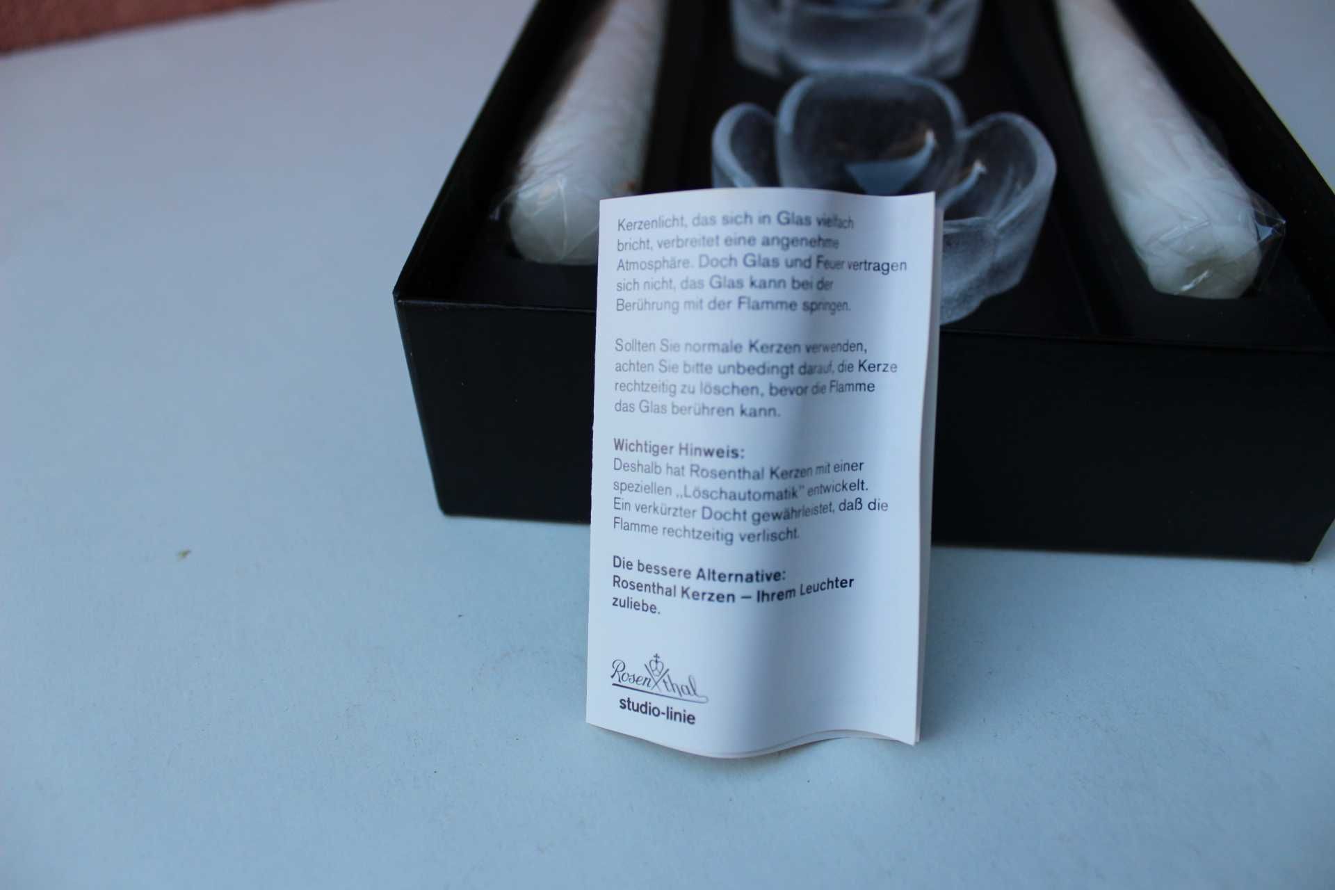 Set de colectie suport lumanare ROSENTHAL, B. Wiinbald, NOU in cutie