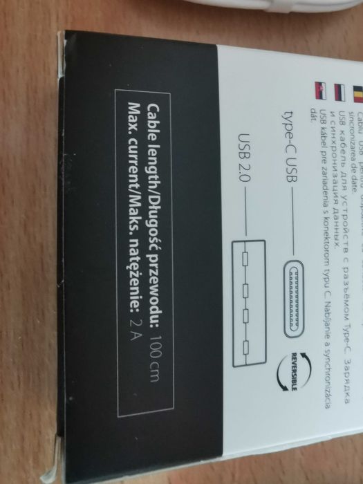 Cablu Date si Incarcare USB la USB Type-C Forever 1m Alb 2A