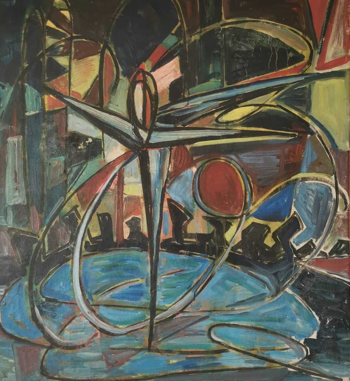 Tablou Pictura Hans Mattis Teutsch - Compozitie abstracta