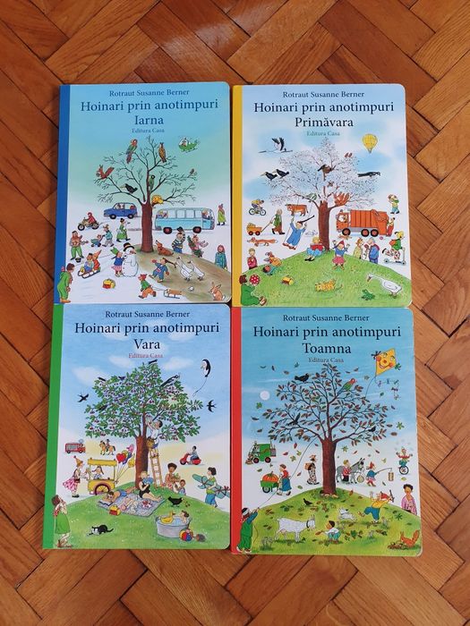 Set 4 cărți de copii hoinari prin anotimpuri
