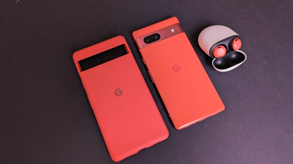 Google Pixel 7a Coral Pixel Buds Original Case