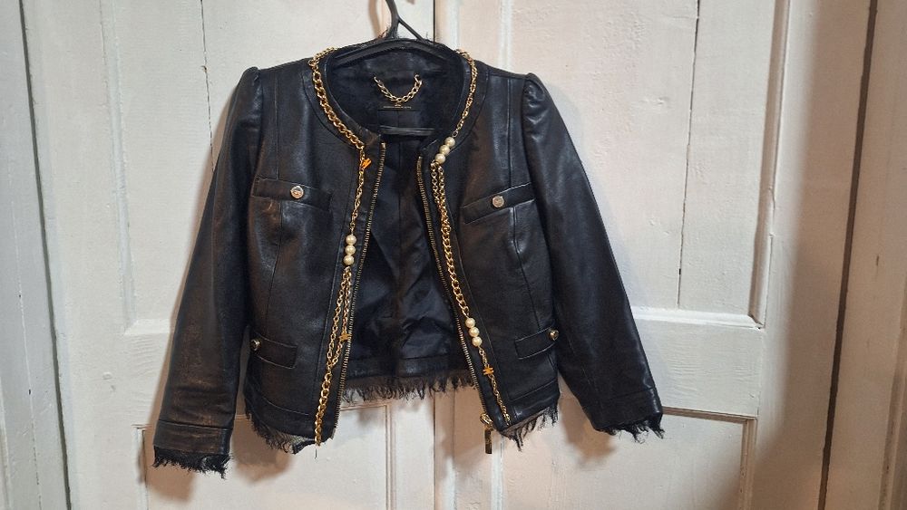 Кожанная куртка женская